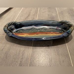 Hand crafted bread tray.